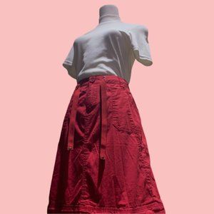 RED Tommy Hilfiger Skirt with Drawstring Belt💕